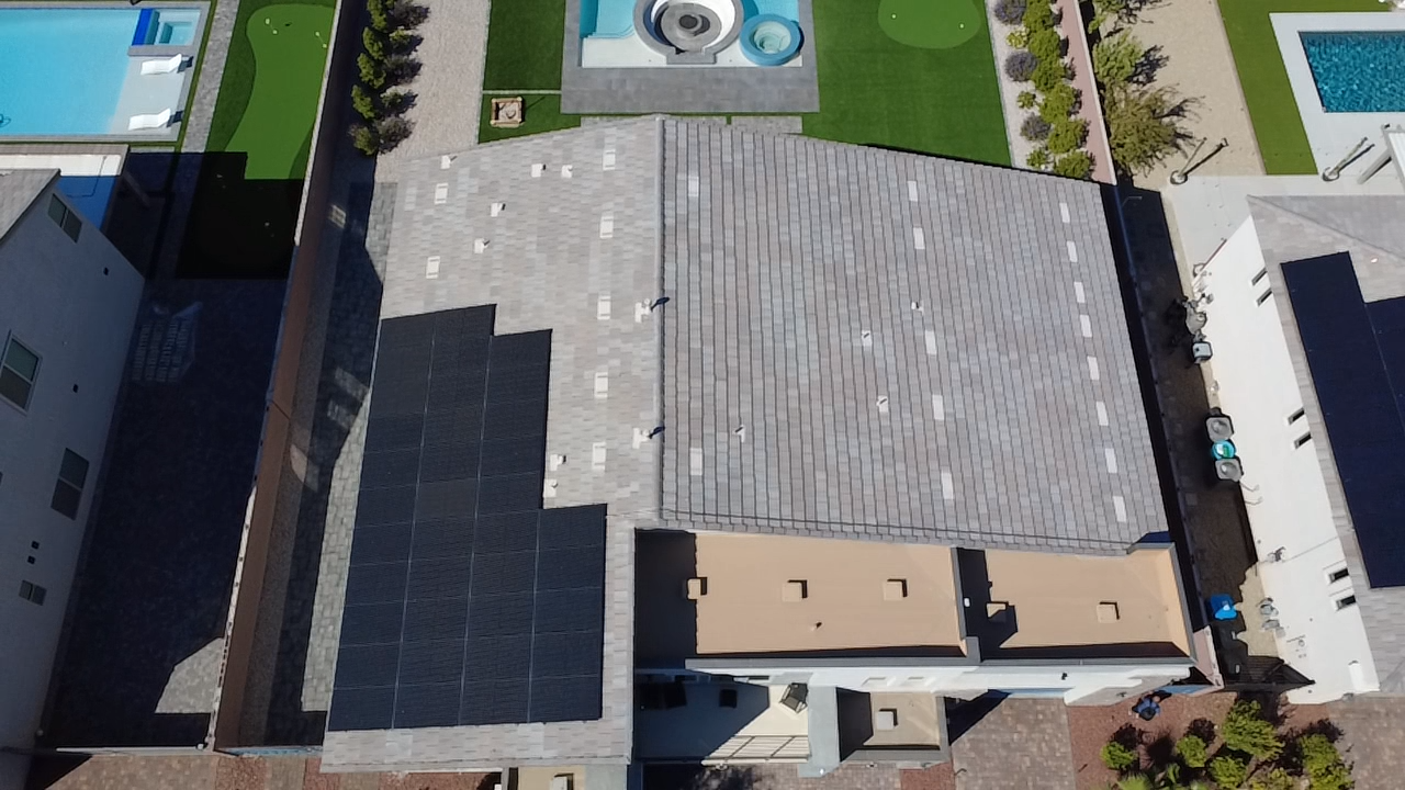 Example of a wide view showing a solar array