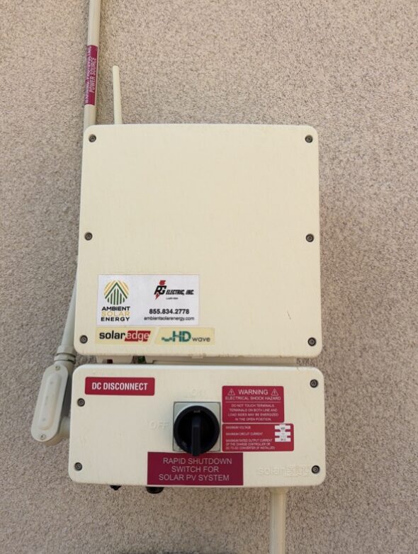 Example SolarEdge inverter equipment photo